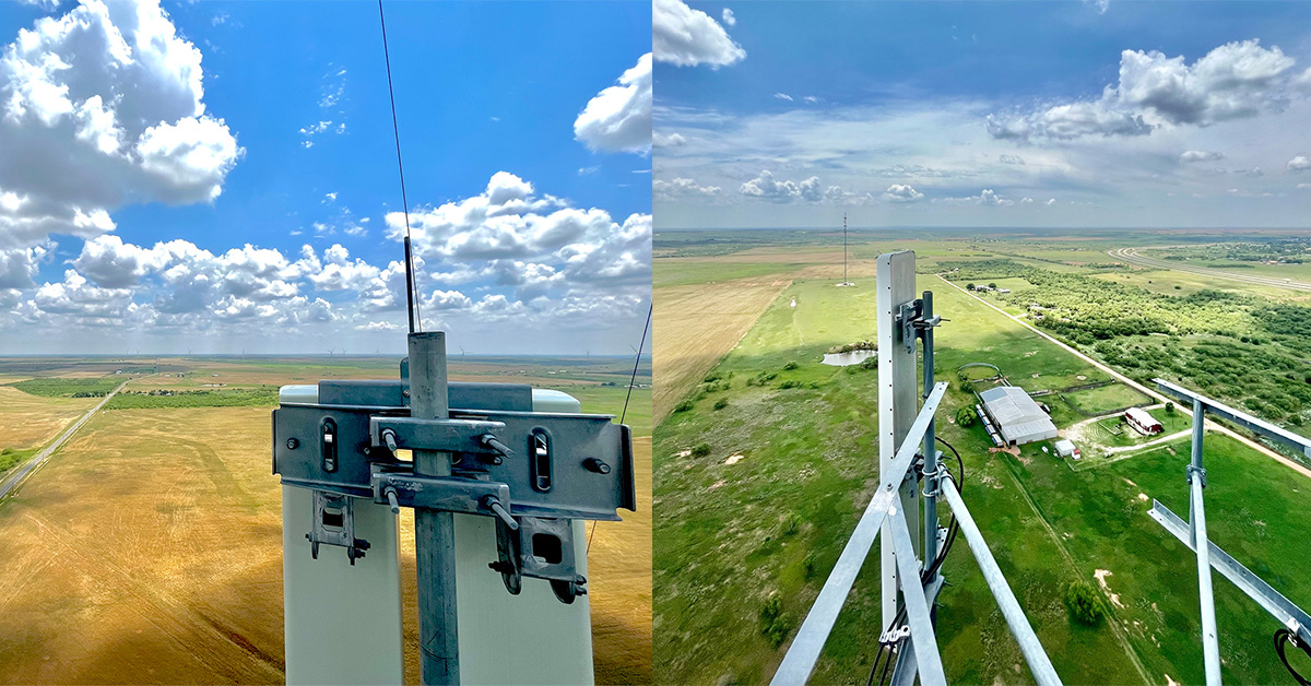 TilsonTech's tweet photo. Tower views from Tilson's Wireless Construction team in Seymour, #Texas, where our crews completed maintenance for a major wireless provider. We are on a mission!
📷 Jacob Salgado
#onamission #wireless #towertechs https://t.co/FxUkfjIG64