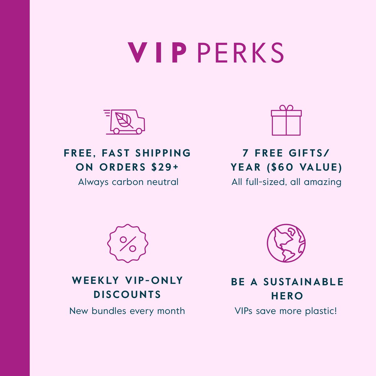 Want the VIP treatment? We're here to say that you *totally* deserve it. From free full-sized gifts to exclusive deals and sustainable hero status, there's a lot to love. Unlock it all when you become a Grove VIP. Tap the link to start your journey. 🔗 -> bit.ly/3qwKGB2