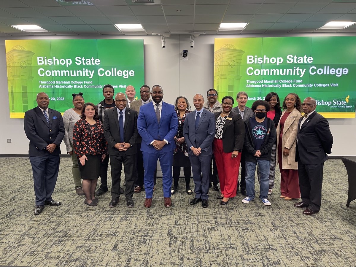 BishopState's tweet photo. Bishop State &amp; Alabama’s other five HBCCs are the first #HBCCs to be inducted into the Thurgood Marshall College Fund. @tmcf_hbcu supports 50+ #HBCUs nationwide. Students will have access to more scholarships &amp; prof. development opportunities.
FULL STORY > https://t.co/BnVFTZggL1 https://t.co/LXNDtWUP6Q