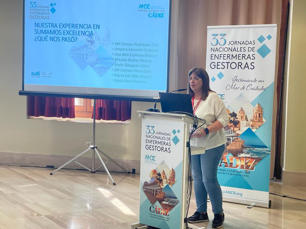 cuidoneonatos's tweet photo. Enfermeras del @GVAclinic participaron en la 33 #Jornadas Nacionales de #EnfermerasGestoras que se celebró
en el Palacio de Congreso de Cádiz, del 31 de mayo al 2 de junio de 2023.
#33ANDE @ANDEorg https://t.co/q6WGhKjZY2