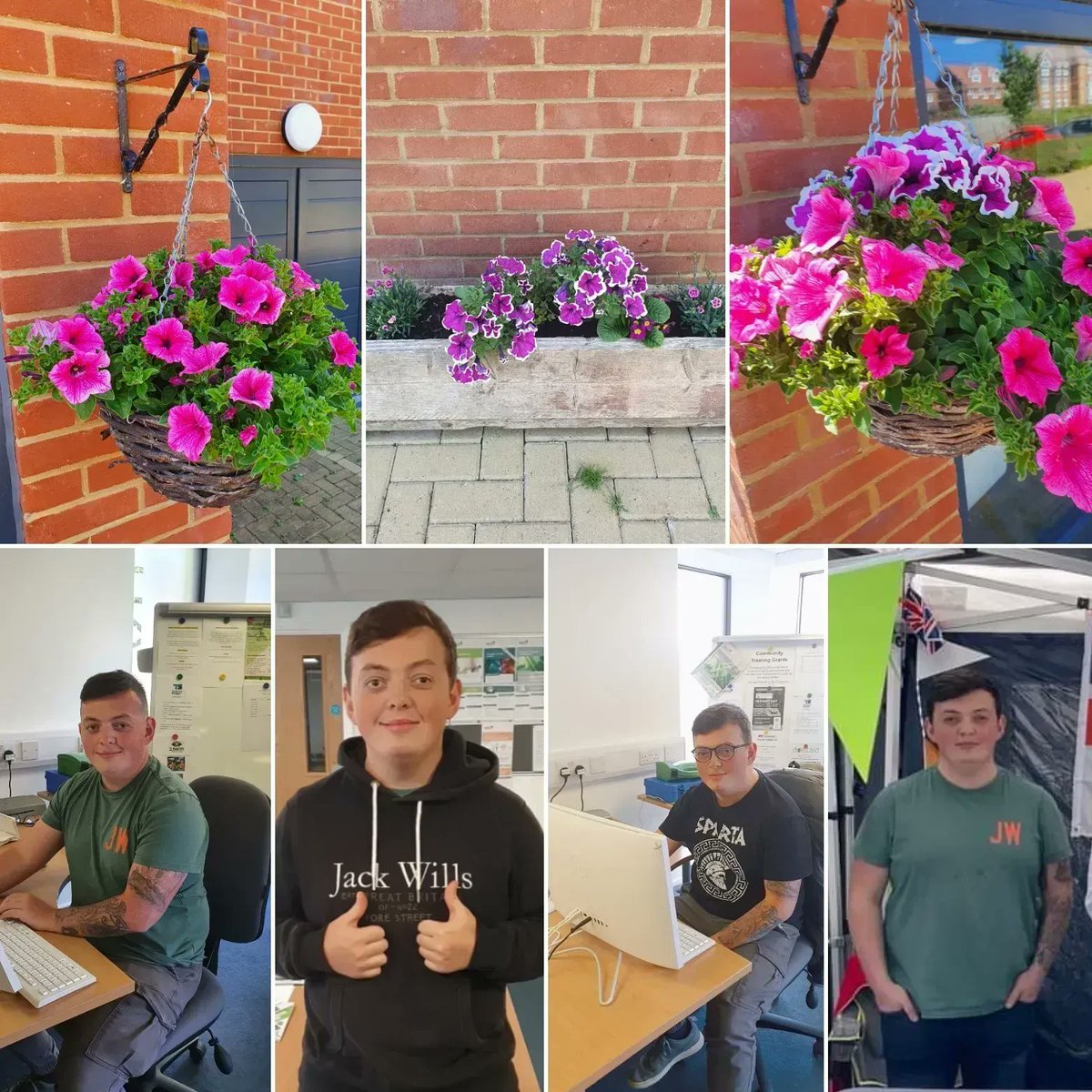 For #VolunteersWeek we wanted to say a HUGE thank you to our resident volunteers; Stuart who has been planting beautiful flowers, and Josh, our official #veterans volunteer, who has been working with the team on our socials + helping Kenny out! 😀 #WeAreEntrain @VolunteersWeek