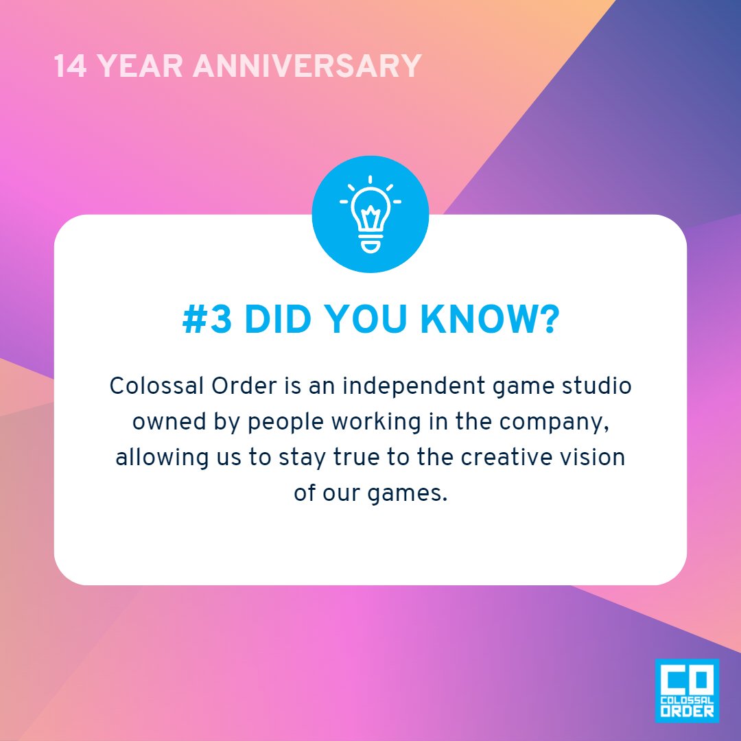 ColossalOrder's tweet image. Our independence lets us create the games we are passionate about. 💙 #ColossalOrder