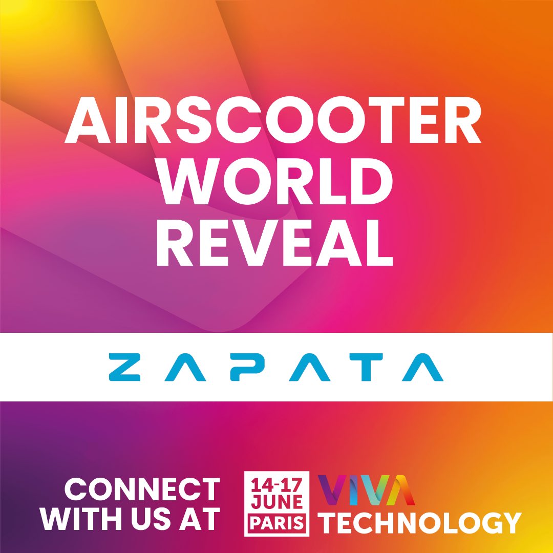 I am proud to announce that we will be present at <a href="/VivaTech/">VivaTech</a> which will take place in Paris from June 14th to 17th! During the event, we will reveal our brand-new vehicle: Airscooter!
<a href="/EmmanuelMacron/">Emmanuel Macron</a> <a href="/LesEchos/">Les Echos</a> <a href="/LeParisien_75/">Le Parisien | Paris</a> 

#Airscooter #Vivatech #VTOL #ThePersonalFlyingMachine