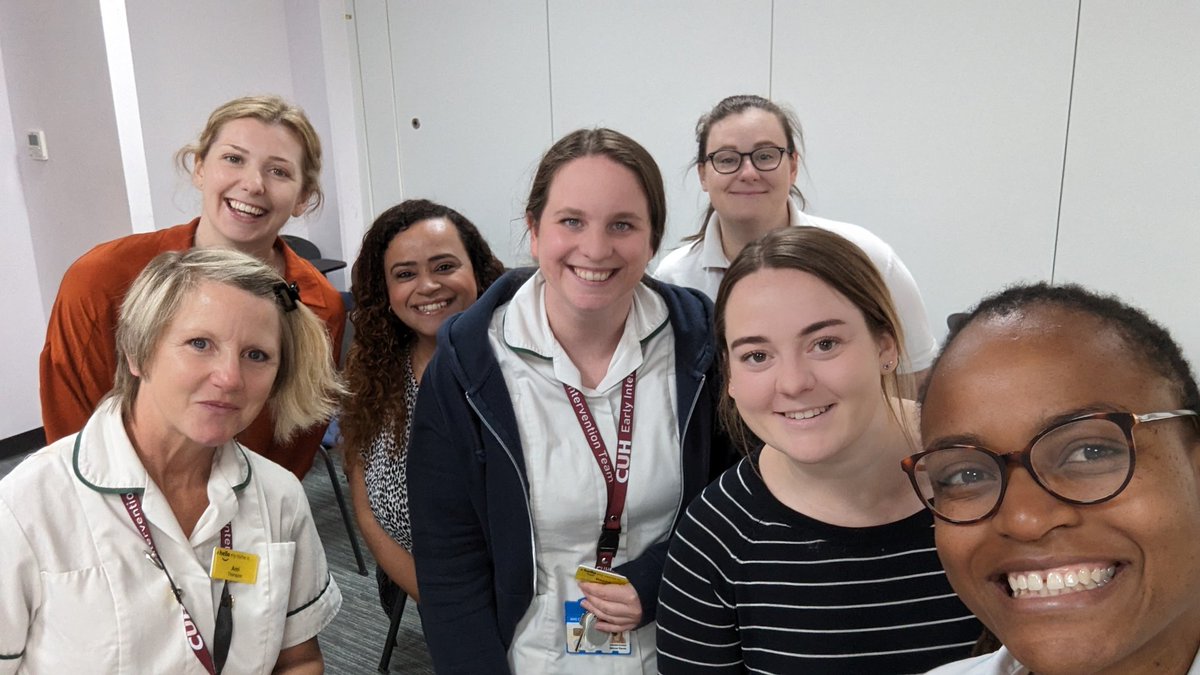 CUH_EIT's tweet photo. EIT Therapy meeting today!! 
Lots of great ideas shared and fun team building activities 🥳!!

#therapy #teamOT #teamEIT #teamphysio #admissionavoidance https://t.co/xl4cdjn3Vs