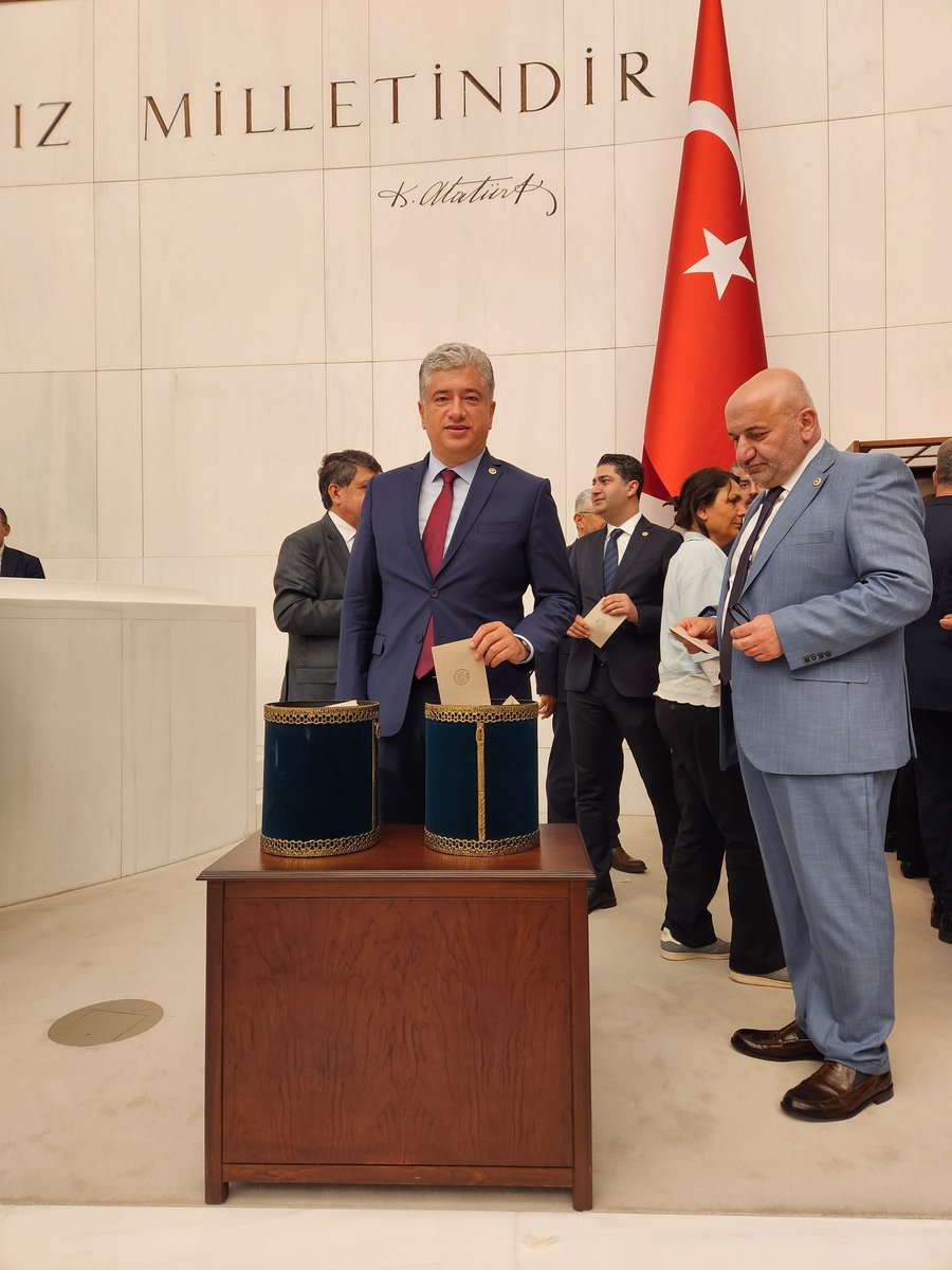 TBMM Meclis Başkanlığı seçimi için oyumuzu kullandık.