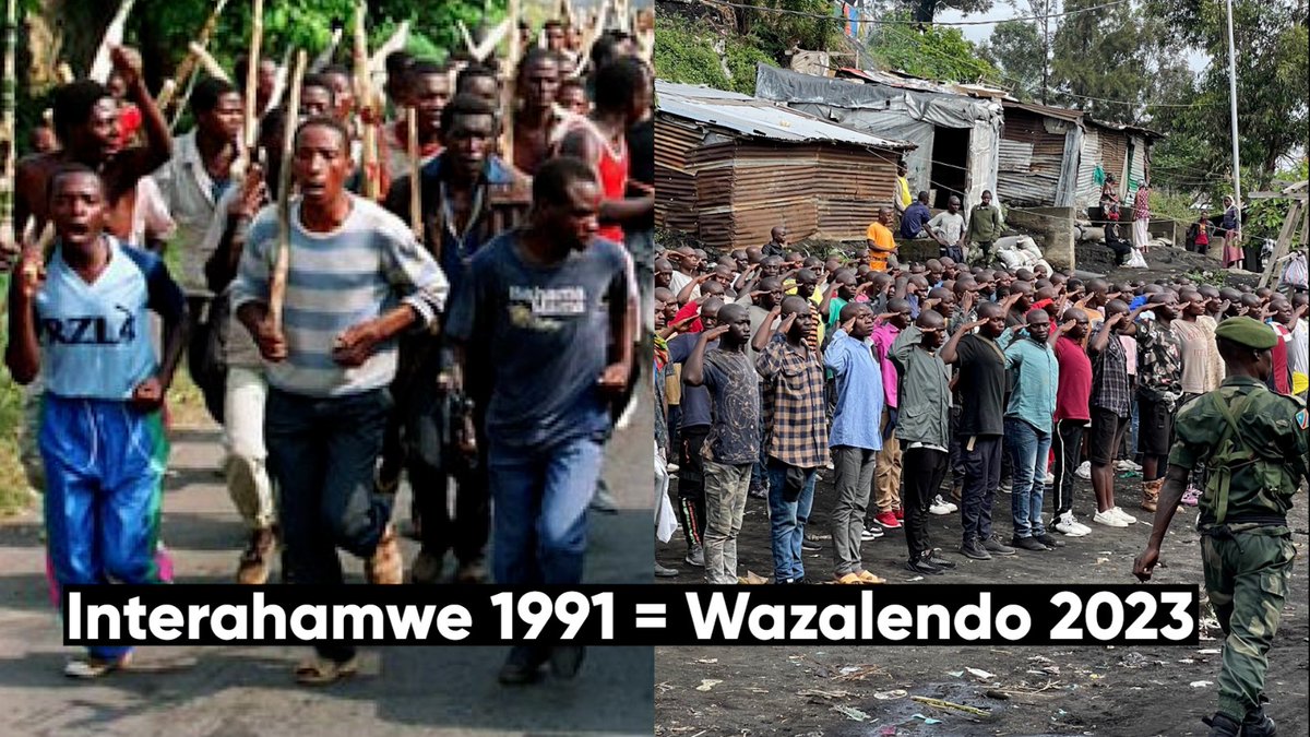 Alkarenzi's tweet photo. As we witness the rise of Wazalendo, echoes of Interahamwe's genocidal attacks reverberate. Let us not repeat history's mistakes InterahamweWazalendo #FatshiFaible @UNOSAPG @WairimuANderitu https://t.co/AU4rr2Nl87