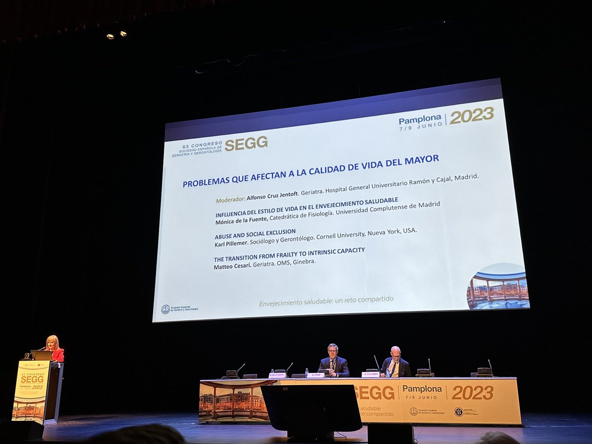 Iniciando el 63 Congreso SEGG- Envejecimiento saludable: un reto compartido. “No hay que evitar envejecer, si no envejecer con calidad”. #Geriatría #envejecimientosaludable #SEGG