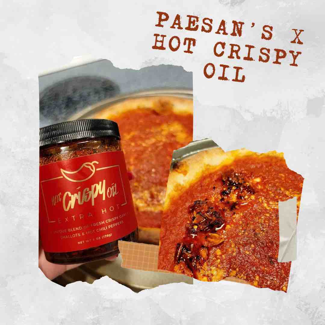 Make your Brooklyn Cob a lil Spicy with @hotcrispyoil 🔥🔥

#paesanspizza #pizza #hotcrispyoil #hot #crispy #oil #brooklyn #spicy #cheese #sauce #flavor