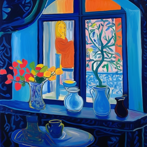 VillageCric's tweet photo. #aiart #aiartcommunity #midjourney #bluewindow #digitalart https://t.co/0dykDOJkDk