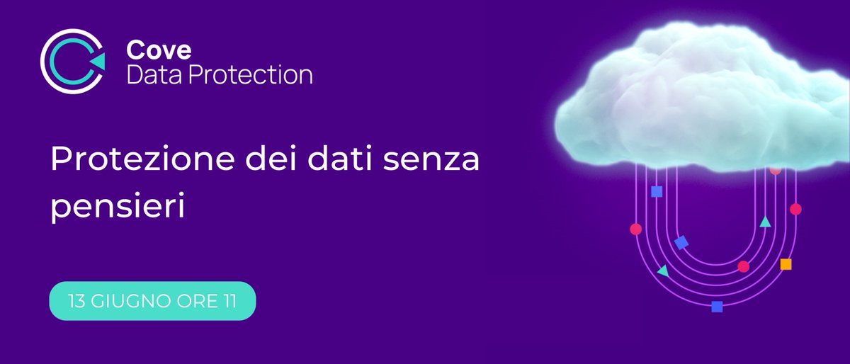 AttivaEvolution's tweet image. 🆕 Segna in agenda: nuovo #webinar #CoveDataProtection | Sei curioso di scoprire un nuovo modo di proteggere i dati dei tuoi clienti? Nel nostro prossimo appuntamento approfondiremo la soluzione @Nable per #backup efficienti e semplici. 
Registrati👉🏻 attiva.com/it/Eventi/Prot…