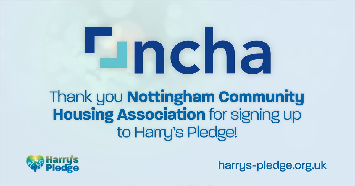 HarrysPledge's tweet photo. We'd like to say a big thank you to @NottsCommHA for signing up to #HarrysPledge 💙
To find out more about the Pledge and why they signed up, visit our website: https://t.co/cw5wdcHmig https://t.co/iJnDo2vy1S