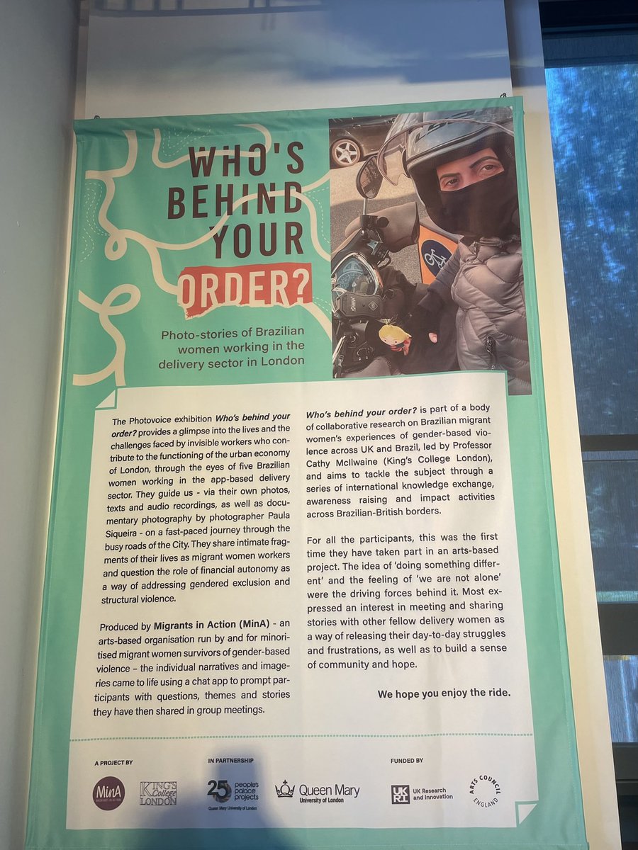 The Hale (@thehalearts) on Twitter photo We are so pleased to partner with <a href="/MinA_theatre/">MinA_Migrants in Action</a> to show their Who’s Behind Your Order exhibition - telling the stories of Brazilian women working in the delivery sector in London - alongside My Uncle Is Not Pablo Escobar <a href="/BrxHouseTheatre/">Brixton House</a> in the exhibition space! We are so pleased to partner with <a href="/MinA_theatre/">MinA_Migrants in Action</a> to show their Who’s Behind Your Order exhibition - telling the stories of Brazilian women working in the delivery sector in London - alongside My Uncle Is Not Pablo Escobar <a href="/BrxHouseTheatre/">Brixton House</a> in the exhibition space!