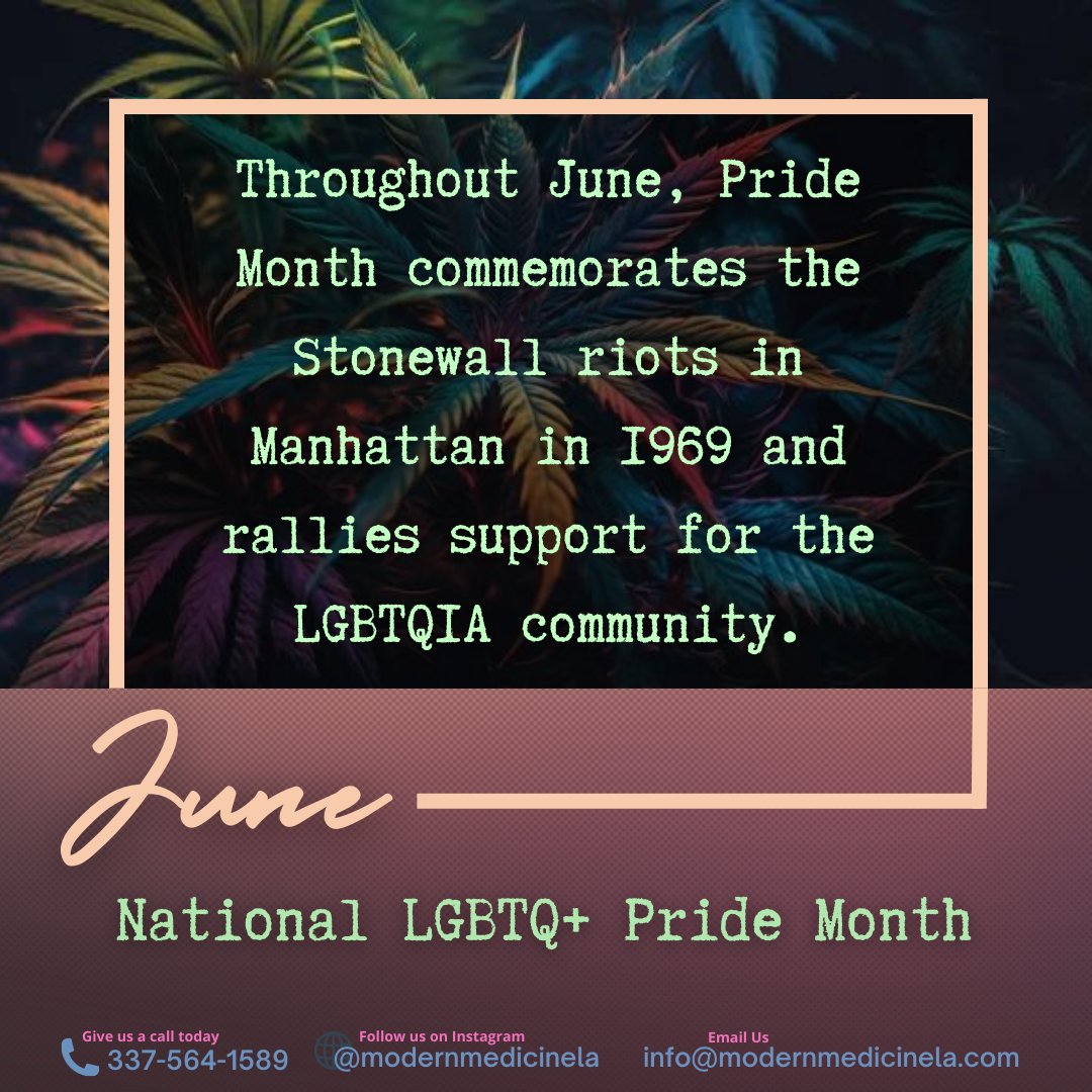 ModernMed_LA's tweet photo. June is: #NationalPrideMonth 

"The month is a time for remembering those who paved the way for the LGBTQA community and who continue to do so. It’s a time for education and breaking down barriers, too. Look back at the changes and see what more work still needs to be done." https://t.co/VfuCO9nkP9