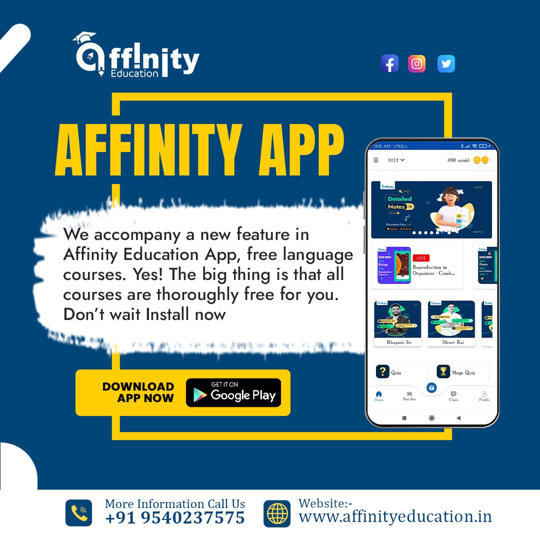 📱🌟 Affinity App - Boost Your Exam Preparation! 🎯📚

🎯📚 #AffinityApp #NEET #IITJEE #CrashCourse #ExamPreparation #FreeClass #MegaQuiz #WinFreeTShirts #StudySmart #ExamSuccess #StudySmart #SuccessJourney #MobileLearning #StudyOnTheGo