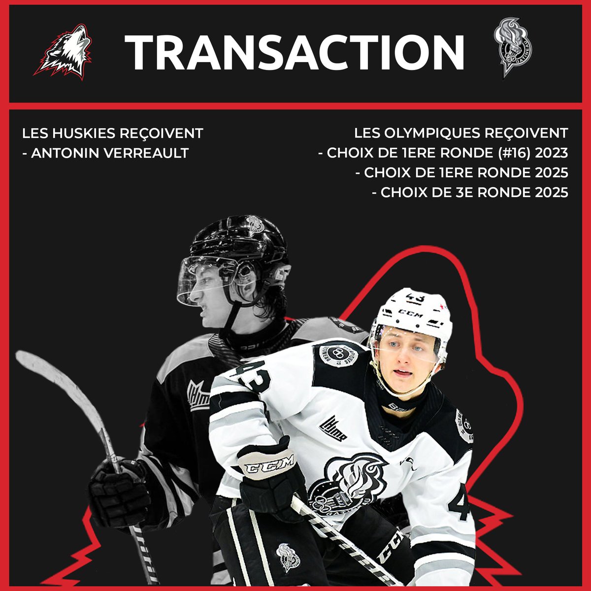 Huskies de RouynNoranda on Twitter "Les Huskies font l’acquisition de