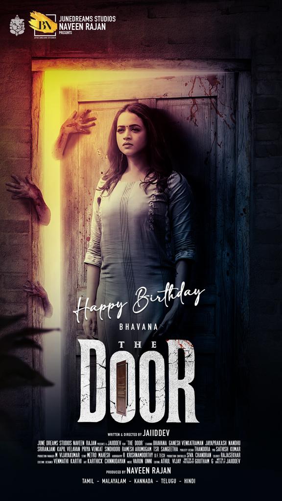 Thrilled to celebrate Bhavana's First Look Poster of #THEDOOR

Join us to Wish a Very Happy Birthday to BHAVANA 🤩🥳🎬🎂

#HBDBhavana 

#Jaiiddev <a href="/talk2ganesh/">Ganesh Venkatram</a> @Priyaaavenkat  @Roshni__roshu @jaiiddev @gouthamgdop <a href="/VenmathiKarthi/">Venmathi Karthi</a> <a href="/raveena116/">Raveena.S.R</a> <a href="/cutbycut24/">Athul Vijay</a> <a href="/teamaimpr/">Team AIM</a>