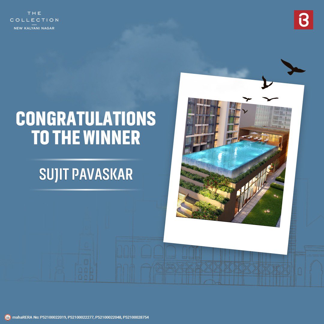 BRAMHACORP_PUNE's tweet photo. Thank you everyone for participating in the Guess the Project contest and congratulations to the lucky winner.
#BramhaCorp #contest #pune #punecontest #winners #congratulations https://t.co/kWuRQKknGd