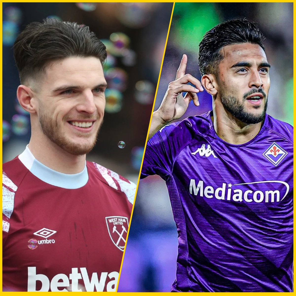 CarlosJ00919108's tweet image. ¿Cómo llegan la Fiorentina y el West Ham United a la #UECLfinal?

FIO🟣
📊Serie A: 15V 11E 12D 
🏆Copa: Finalista
🗝Jugador Clave: Nico Glez

WHU⚒️
📊Premier: 11V 7E 20D
🏆FA Cup: 5️⃣ta ronda
🏆EFL Cup: 3️⃣ra ronda
🗝Jugador Clave: Declan Rice

¿A quién vez como Campeón?🤔