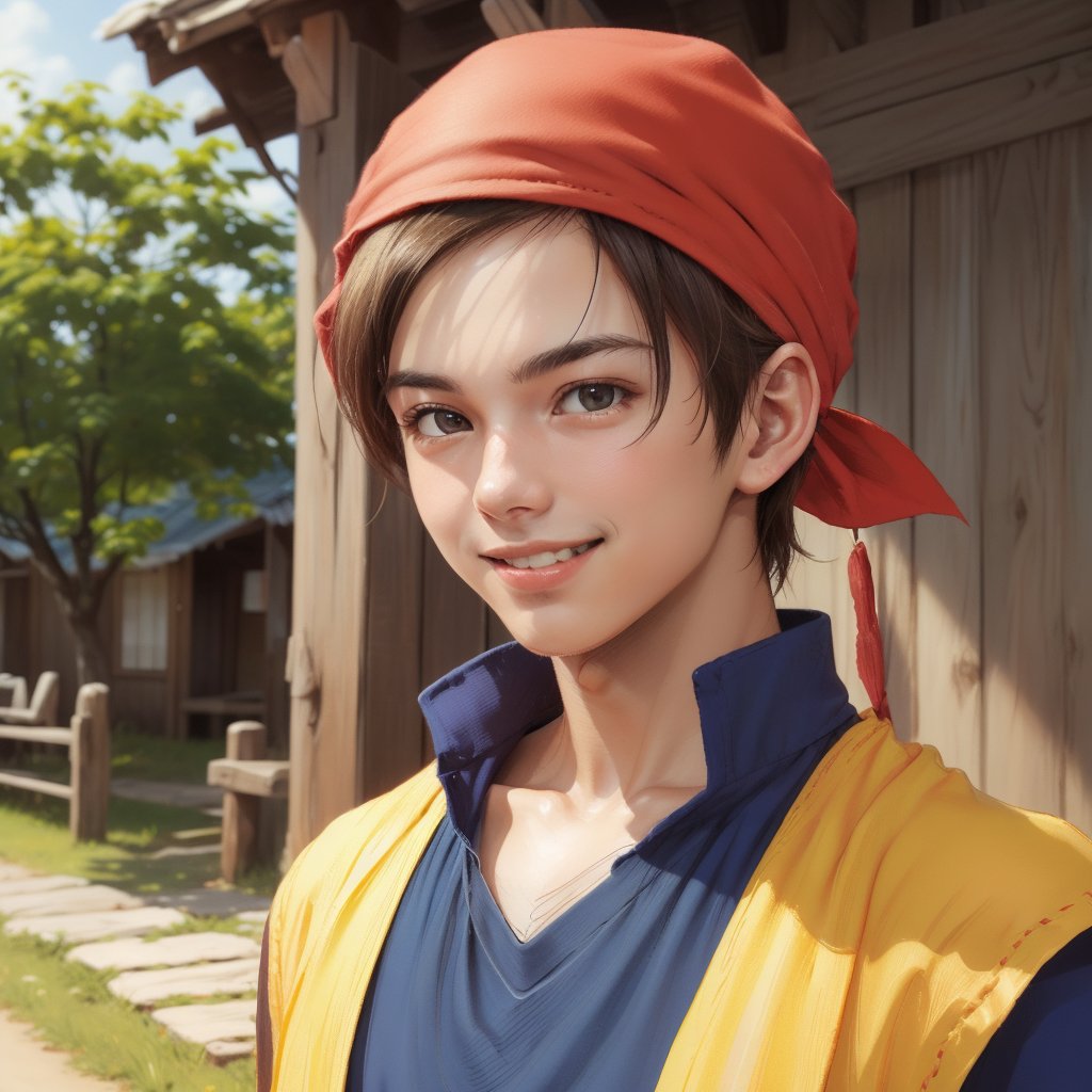 sd_user_mac_m1's tweet image. ドラゴンクエスト8の主人公の実写イメージ。

#stablediffusion
#chilled_remix_v2 
#ドラゴンクエスト8
#ドラクエ8