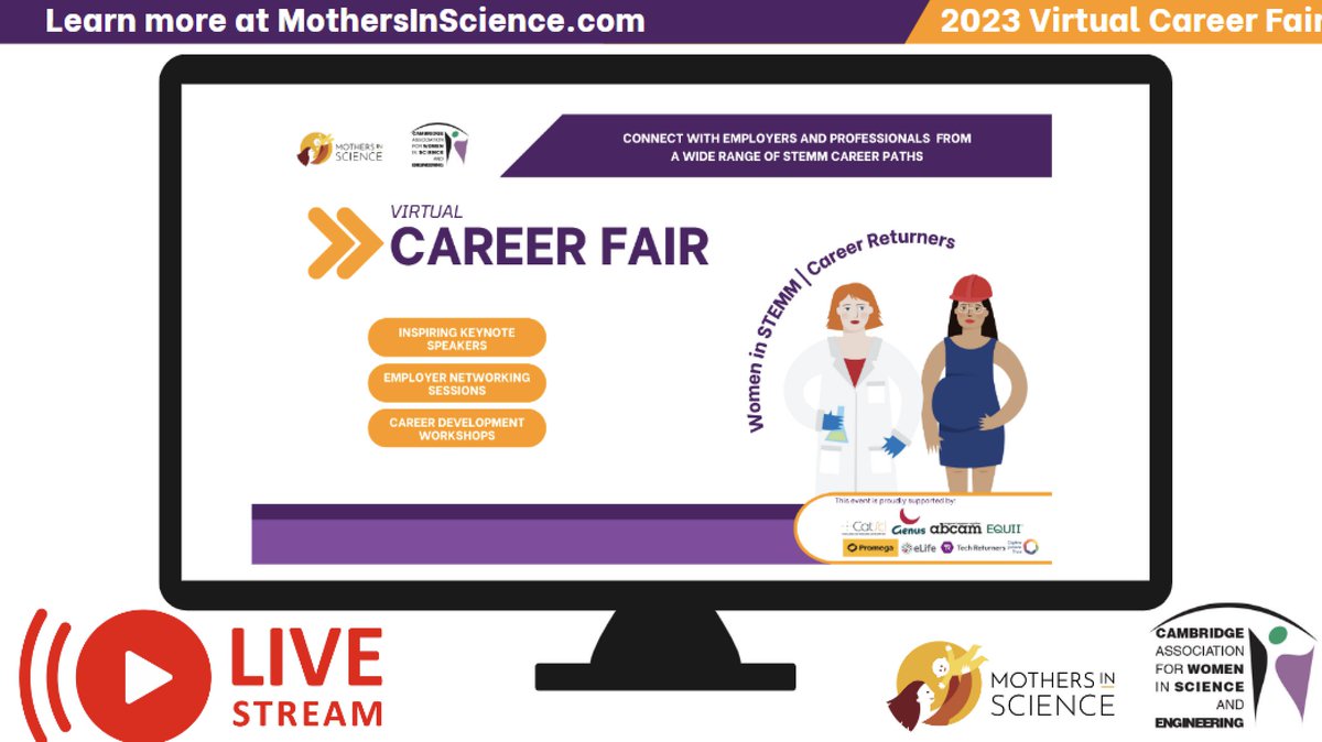 mothersinsci's tweet image. The 2023 Virtual Career Fair is now LIVE!  #stemforall
#MothersinSTEMM