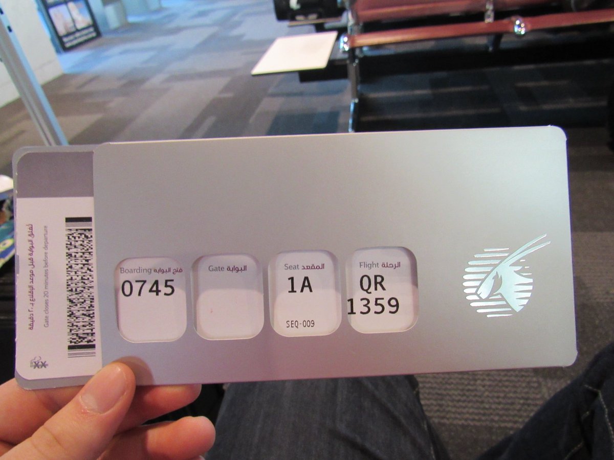 ￼The Qatar Airways boarding pass holder. A cost effective solution for reducing complexity. H/t @s_tatam