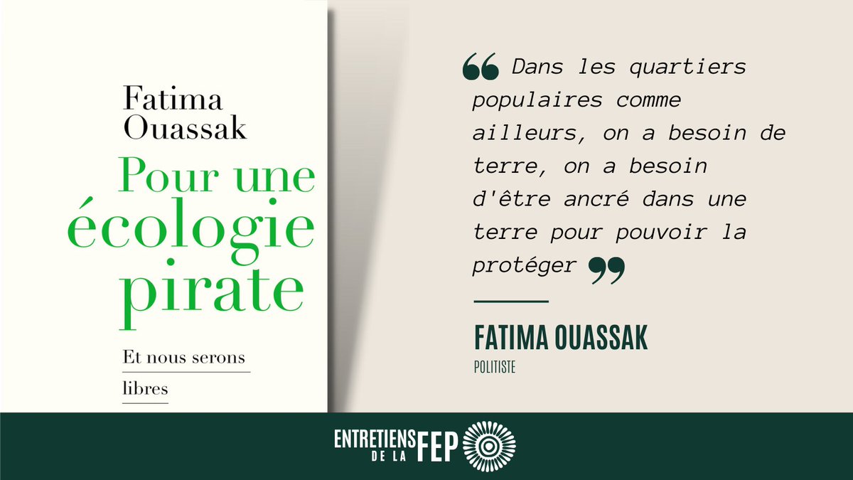 [À LIRE] Nous publions aujourd'hui un entretien avec Fatima Ouassak (<a href="/FOuassak/">Fatima Ouassak</a>), autrice de "Pour une écologie pirate". Un échange stimulant et exigeant pour penser l'écologie depuis les quartiers populaires et ses habitant.e.s 

➡️ À découvrir ici : urlz.fr/mdFf