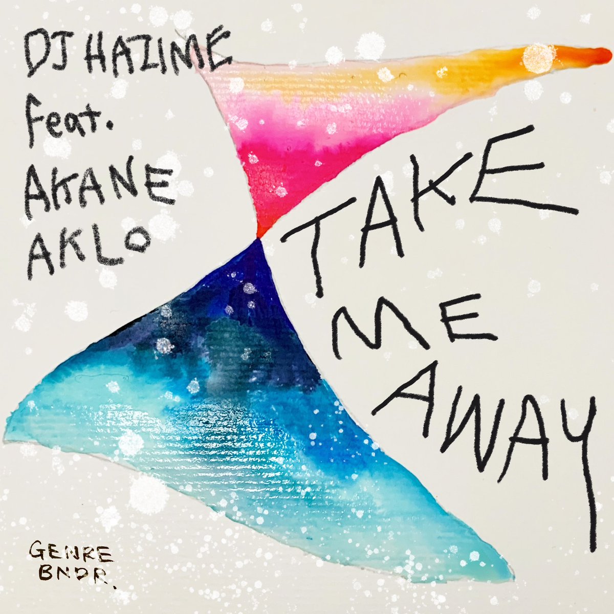 情報解禁
6月14日 (水) 00:00 配信

DJ HAZIME- TAKE ME AWAY (feat. AKANE &amp; AKLO)

<a href="/djhazime/">DJ HAZIME</a> がジャンルベンダーから初となる楽曲「TAKE ME AWAY」をリリース。
客演には親交が深い<a href="/SingerAkane/">AKANE</a> と<a href="/aklovision/">AKLO</a> が参加しMVも同日公開。楽曲制作には、<a href="/ACKO1204/">ACKO,Don Kim</a> と<a href="/DJ_4REST/">DJ 4REST (1/2 OF A4)</a> からなるチームA4が参加