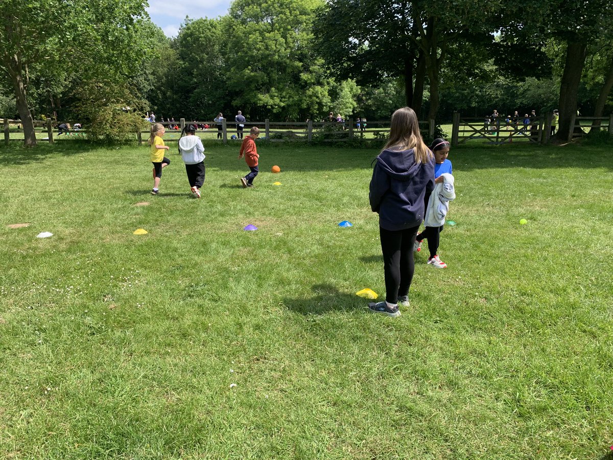 Our KS2 children are enjoying the afternoon at the school games invasion festival