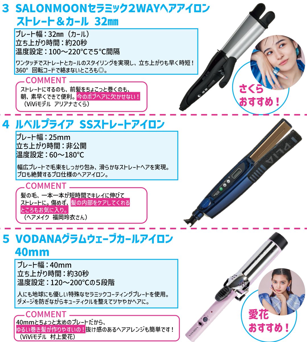 ひーちゃん　ヘアアイロン おまとめ ViVi on X