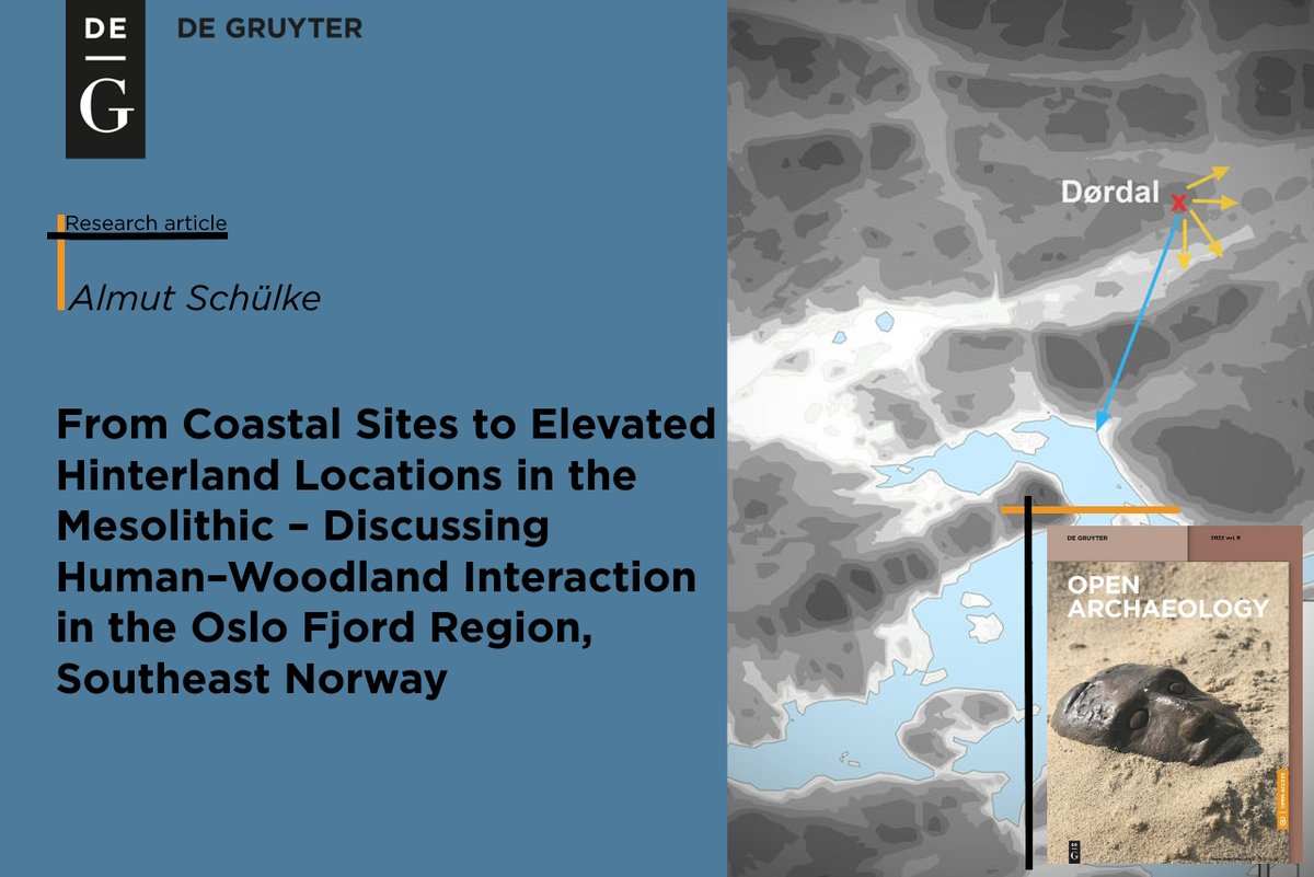 DGJournals's tweet photo. Open #Archaeology, vol. 9
Schülke, Almut.
"From Coastal Sites to Elevated Hinterland Locations in the #Mesolithic – Discussing Human–Woodland Interaction in the Oslo Fjord Region, Southeast Norway"
https://t.co/cTYFiECAlr
#LandUplift #landscapearchaeology #TopographicChanges https://t.co/bEm22WKykh