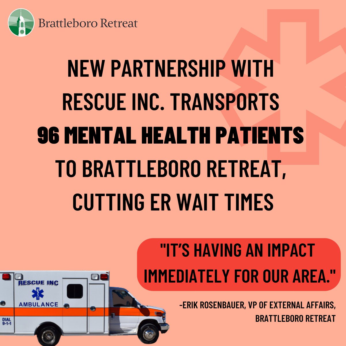 As of the start of June, our pilot program with Rescue Inc. has transported nearly 100 #MentalHealth patients to the Brattleboro Retreat, reducing ER wait times for those we serve. 

sentinelsource.com/healthlab/near…