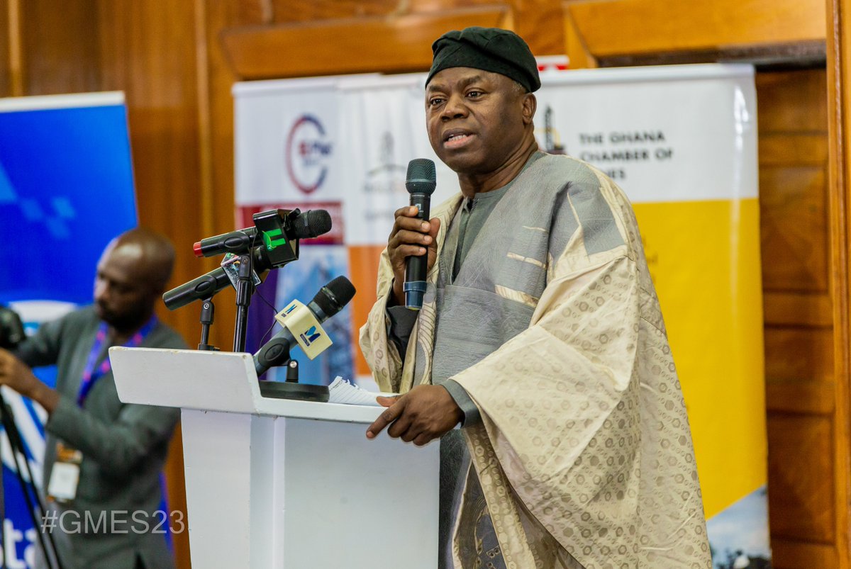 Wampex25's tweet photo. We are privileged to have Chief Alhassan Andani, Founder and Executive Chairman, LVSafrica deliver the keynote address at the opening session of the Ghana Mining &amp; Energy Summit 2023. #GMES23 https://t.co/vavIq5xKMA