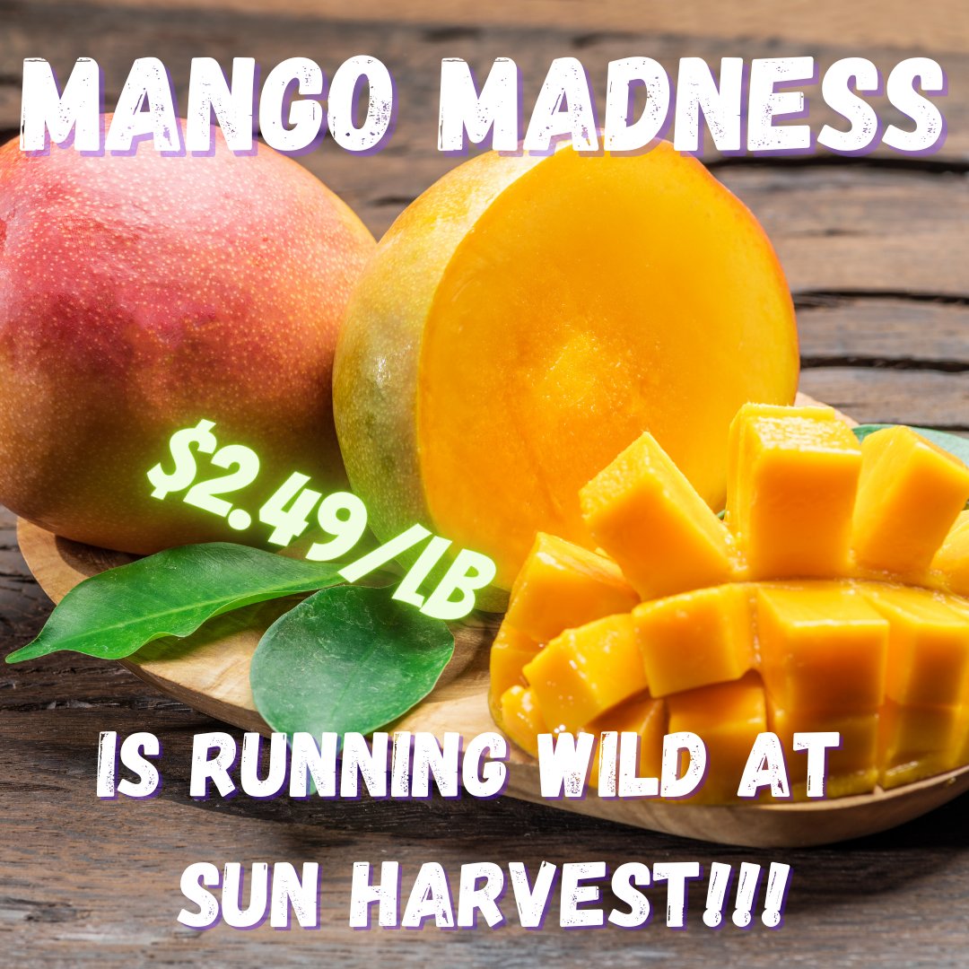 Southwest Florida's very own Cogshall Mangoes are here!!! Come enjoy their rich sweet flavor at $2.49/lb today!
#mangomadness #cogshall