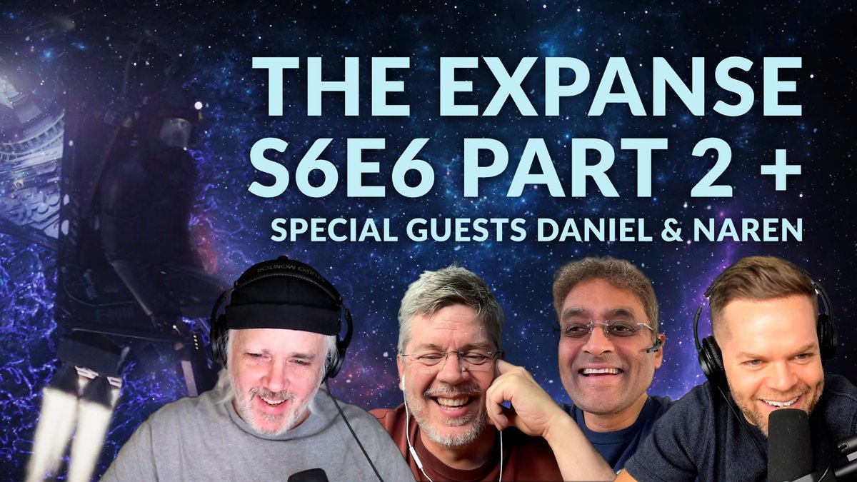 THE EXPANSE S6E6 PART 2 
with special guests @AbrahamHanover & Naren 'Sugar' Shankar premieres in 60 mins!   

Please support the show
LIKE + SUBSCRIBE + RT     
youtu.be/Eush9SWx3VY
👆👆👆👆

#tyandthatguy #theexpanse #screamingfirehawks