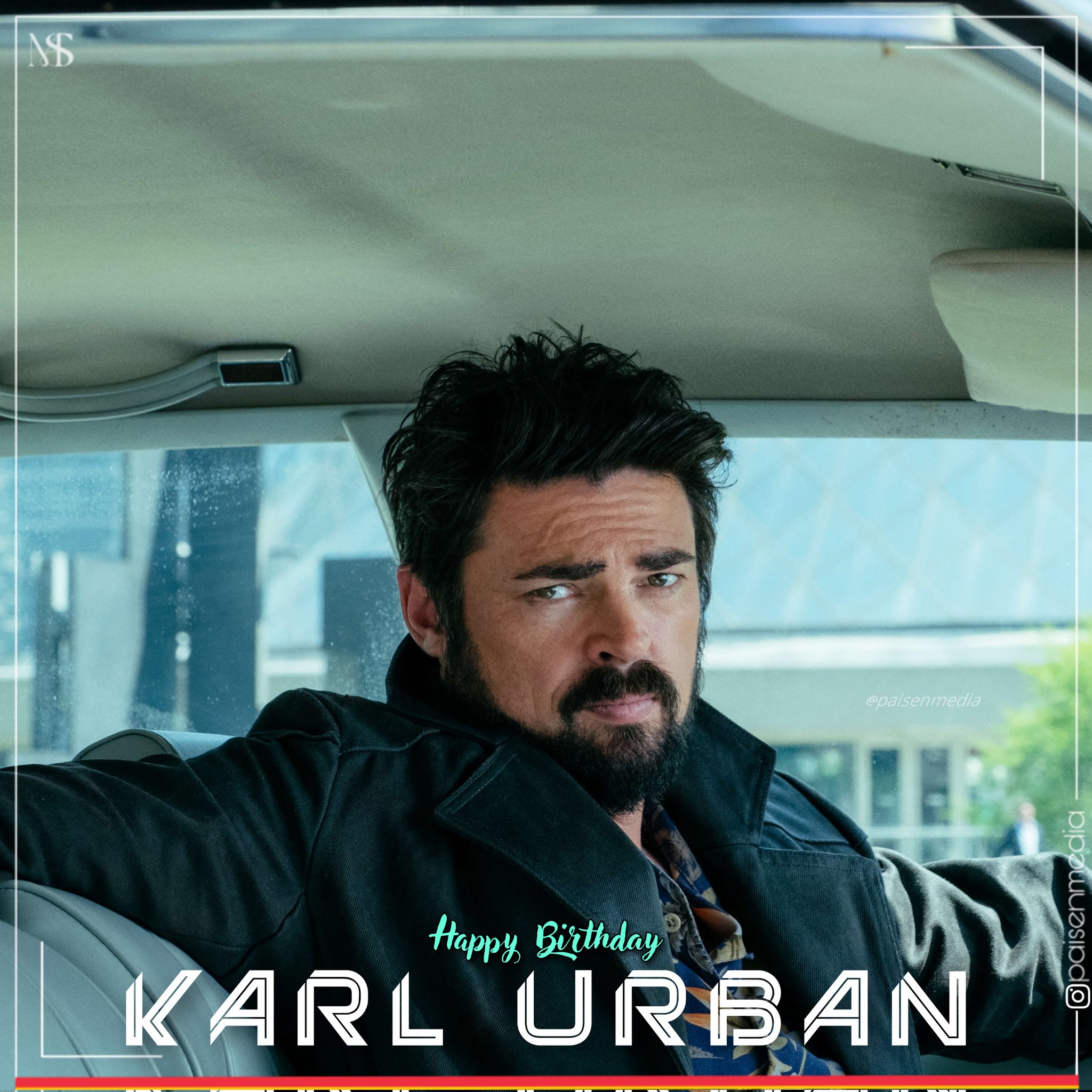 Wishing a very Happy Birthday to Karl Urban sir .
.
.
.
.    