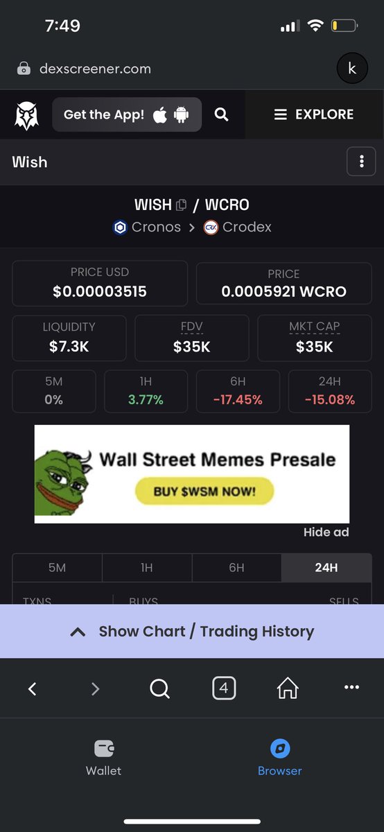 Kushgotmefadedd's tweet photo. #crofam join the #WISHCOIN movement we are beating our competitors market cap friendly competition of course π pepe cro fam we are coming for the top market cap lfcrooo @WishCRO https://t.co/k6qAixwfMd