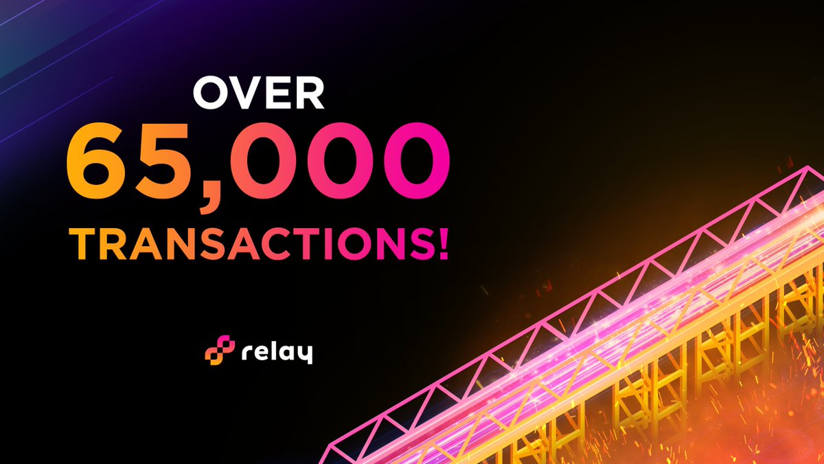 Elevate_fi's tweet photo. The #RelayChain platform has processed over 65,000 transactions! 🔥

Aggregating world class bridging protocols, including;
@stargatefinance
@synapseprotocol
@CelerNetwork
&amp; more!

Bridge fees are currently PAID back to our users!
https://t.co/car5mAErfW

$RELAY #RELAYignited https://t.co/nMHwqX6h2P
