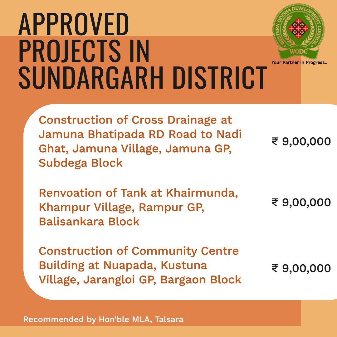 #wodc #YourPartnerInProgress #Development #SundargarhDistrict #CommunityEmpowerment