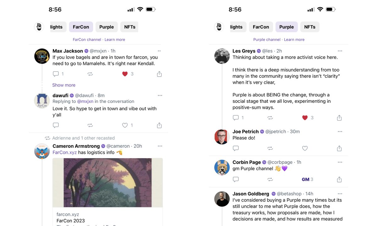 dwr's tweet photo. Introducing Farcaster channels

- Channels are feeds of casts organized around a topic

- Anyone can cast and read casts in channels  

- When you cast in a channel, it won't appear in the main feed https://t.co/JgdahN5rHd