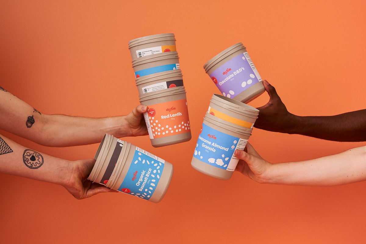PA_Consulting's tweet photo. While leading grocery retailers have agreed to reduce the use of plastic bags, another approach is to eliminate plastic #packaging waste altogether. 

Read how Dizzie is becoming a leader in #SustainablePackaging with the help of our experts ➡️ https://t.co/uYunvhs9ek https://t.co/iCjCZyPr4m