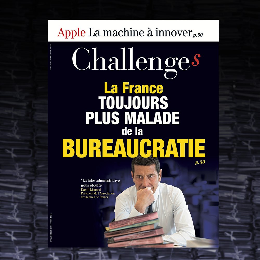 📰 En couverture de <a href="/Challenges/">Challenges</a> cette semaine : 
🇫🇷 La France toujours plus malade de la bureaucratie

📌Abonnez-vous à partir d'1€ : abo.challenges.fr