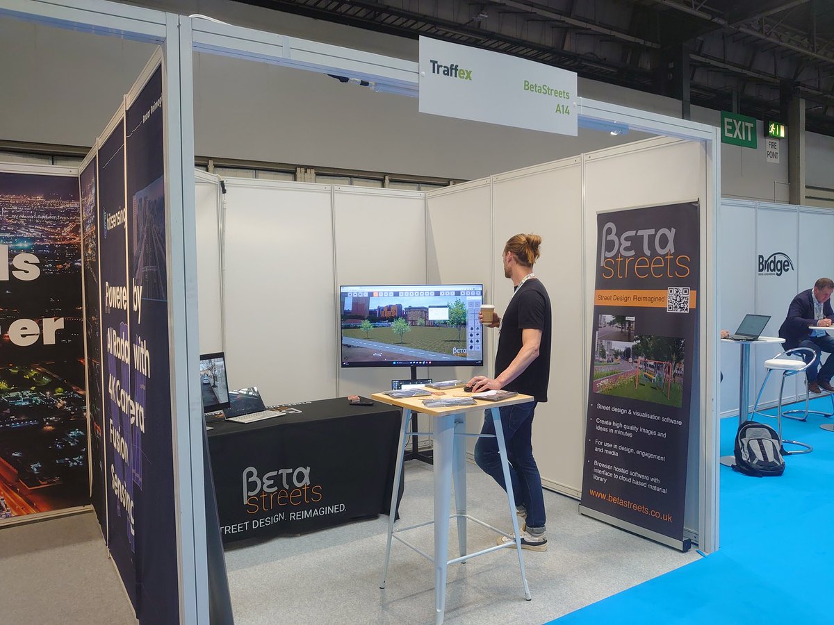 BetaStreetsLtd's tweet photo. Been a great day at @Traffex again showing people @BetaStreetsLtd Pro. If you're here come and see us on stand A14 next to the highways excellence stage

#traffex #parkex https://t.co/qgow45r5eB
