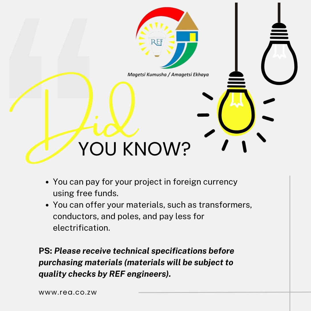 Rural Electrification Fund tweet media