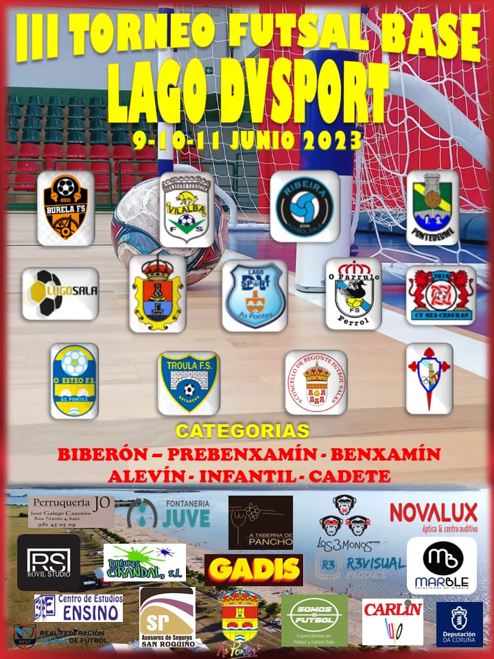 burelafs's tweet photo. 🏆III Torneo Futsal Base Lago DVSport.
📅Esta fin de semana os nosos equipos Benxamín e Alevín xogarán este torneo organizado por Lago DVSport.
Gozade da experiencia!🧡
@cabreiroa #burelafs #BaseLaranxa https://t.co/YAZf9Hbb64