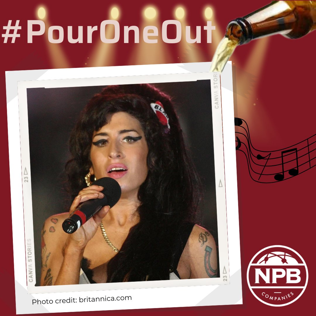 British singer and songwriter, Amy Winehouse, left the world in 2011, but her fame and impact still live on. Her authentic voice inspired many unconventional-style artists to emerge. #PourOneOut #AmyWinehouse #NPBCompanies #TourSecurity #EventSecurity #EventStaffing
