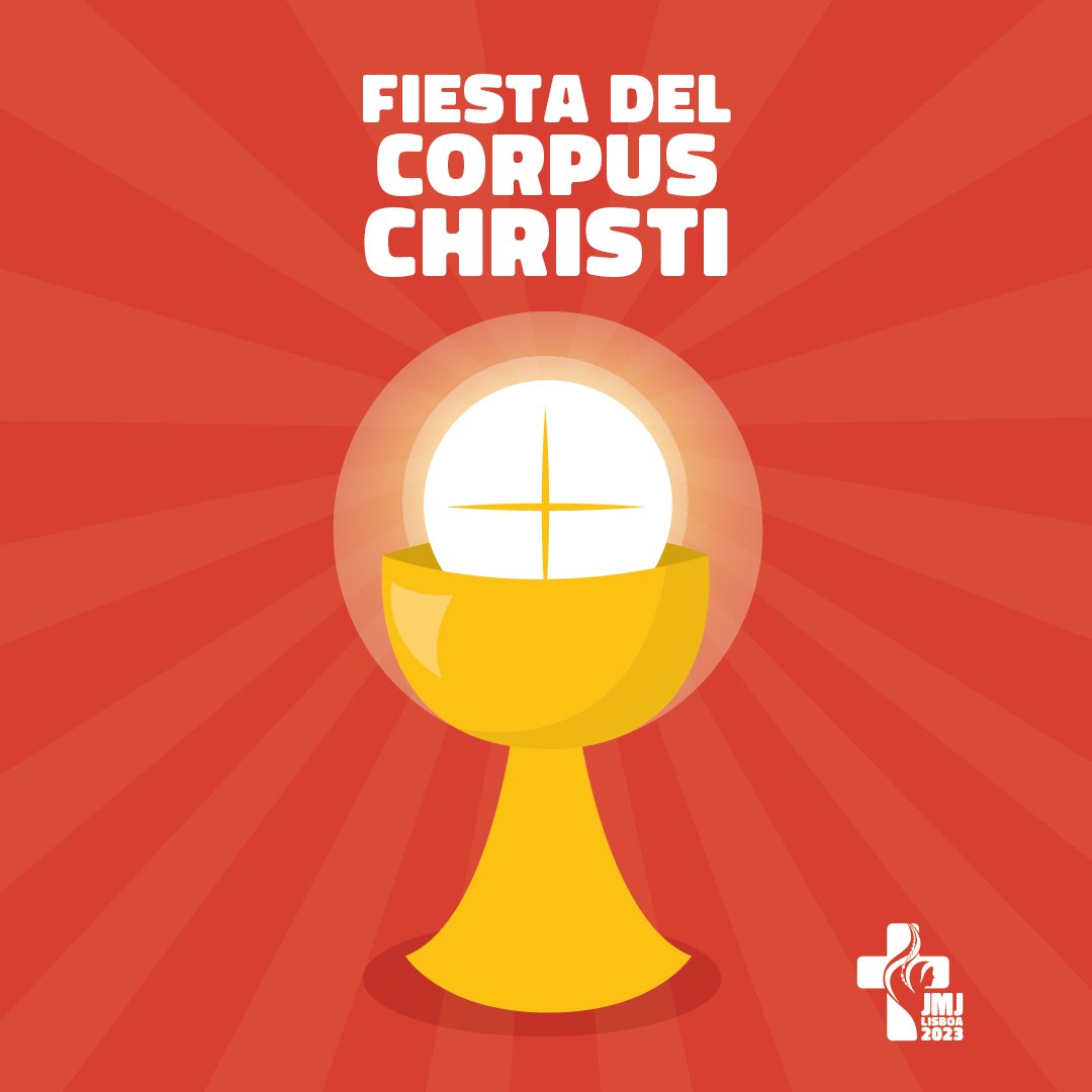 jmj_es's tweet photo. 📷📷La Fiesta del Corpo de Deus , también conocida como Corpus Christi, tiene su origen en el siglo XIII en la ciudad belga de Lieja. La fiesta fue instituida oficialmente por el papa Urbano IV en 1264📷📷
#JMJ #Lisboa2023 #Corpodedeus https://t.co/4ccUfsuG5T