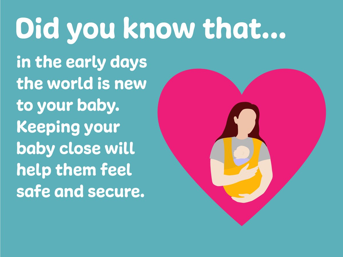 In the early days the world is new to your baby. Keeping them close will help them feel safe and secure 💕

ℹ For more handy reminders and advice to help during the early days, visit:
➡parentclub.scot/topics/pregnan…
➡parentclub.scot/topics/feeding…
➡parentclub.scot/topics/feeding…

#SBW2023