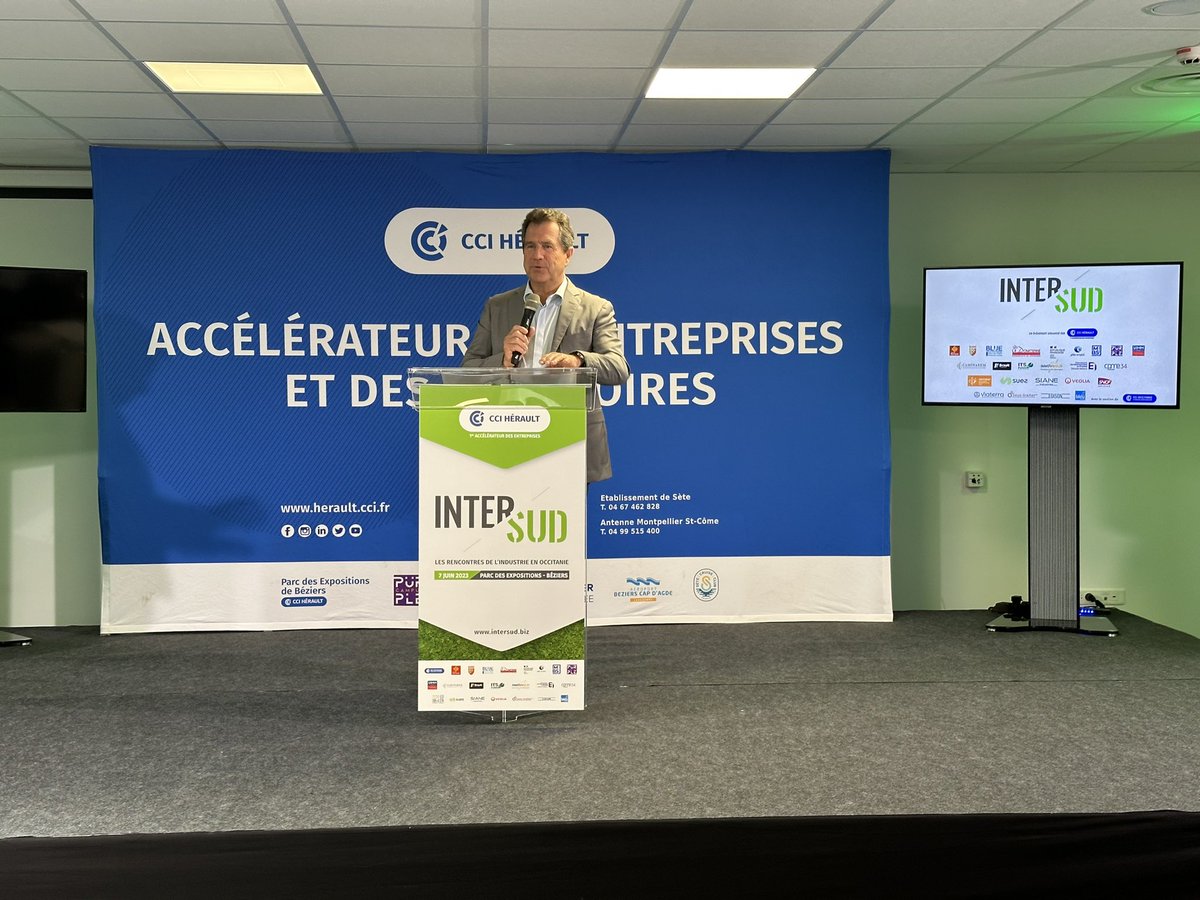 ADeljarry's tweet photo. Inauguration du Salon #Intersud au Parc des Expos Béziers
Un événement d’ampleur qui porte la marque de notre ambition pour le territoire en matière de croissance industrielle, de valorisation des savoir-faire et d’émergence de jeunes et nouveaux talents. https://t.co/iMG1BftvsJ