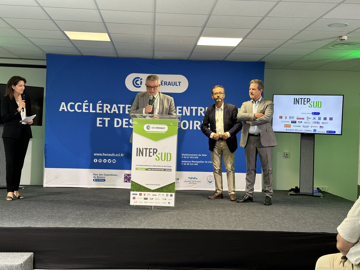 ADeljarry's tweet photo. Inauguration du Salon #Intersud au Parc des Expos Béziers
Un événement d’ampleur qui porte la marque de notre ambition pour le territoire en matière de croissance industrielle, de valorisation des savoir-faire et d’émergence de jeunes et nouveaux talents. https://t.co/iMG1BftvsJ