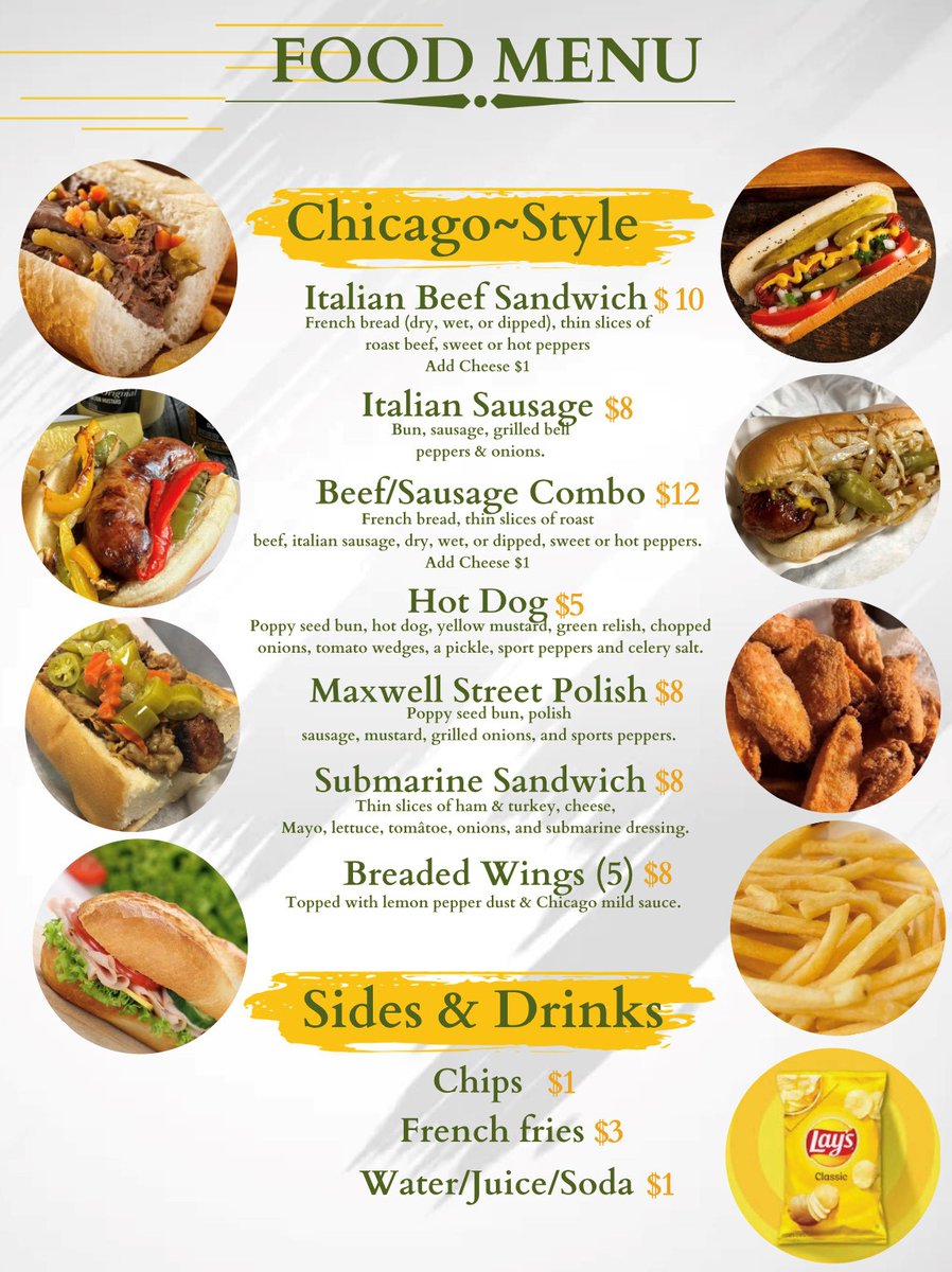 Swing on by today from 10-4pm for Tee’s Tastes of Chicago- Fort Myers for some classic Chicago eats! Don't forget to treat yourself to a classic Sun Harvest Citrus Ice cream for dessert too!